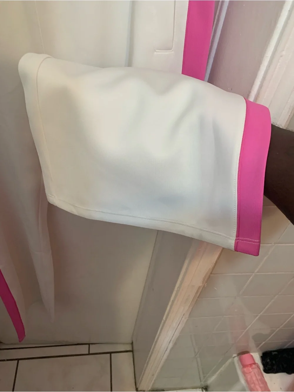 Nike White Elastic Waist Athletic Shorts